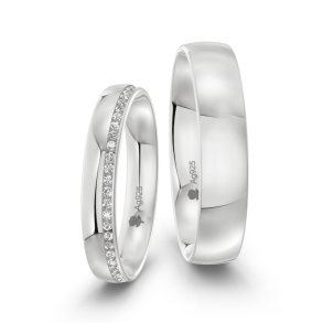 Vielsesringe Slv Amourina 9004