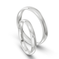 Vielsesringe Slv Amourina 9005