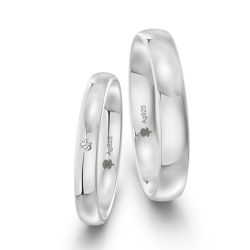 Vielsesringe Slv Amourina 9005