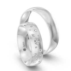 Vielsesringe Slv Amourina 9007