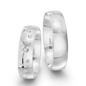 Vielsesringe Slv Amourina 9007