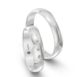 Vielsesringe Slv Amourina 9009