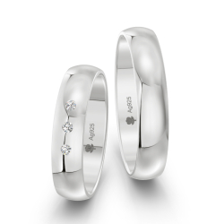 Vielsesringe Slv Amourina 9009