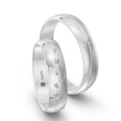 Vielsesringe Slv Amourina 9010