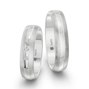 Vielsesringe Slv Amourina 9011