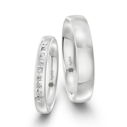 Vielsesringe Slv Amourina 9012