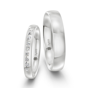 Vielsesringe Slv Amourina 9012