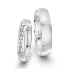 Vielsesringe Slv Amourina 9013