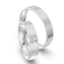 Vielsesringe Slv Amourina 9014