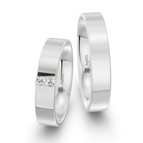 Vielsesringe Slv Amourina 9014