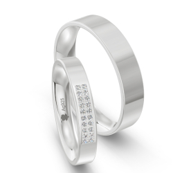 Vielsesringe Slv Amourina 9017