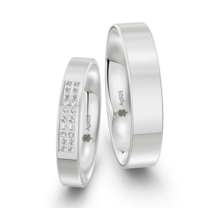 Vielsesringe Slv Amourina 9017