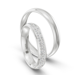 Vielsesringe Slv Amourina 9018