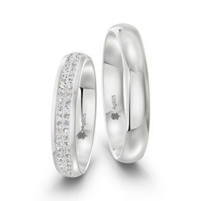 Vielsesringe Slv Amourina 9018