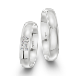 Vielsesringe Slv Amourina 9019