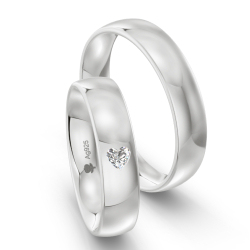 Vielsesringe Slv Amourina 9022