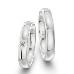 Vielsesringe Slv Amourina 9023