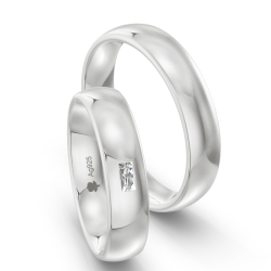 Vielsesringe Slv Amourina 9024