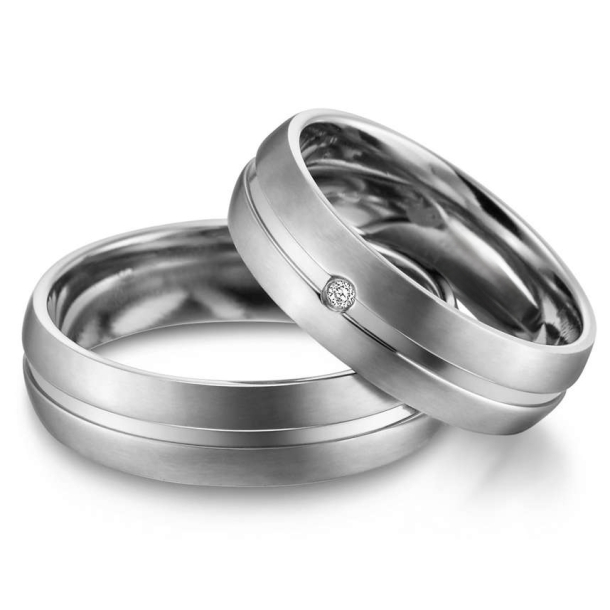 Vielsesringe Titanium TI02