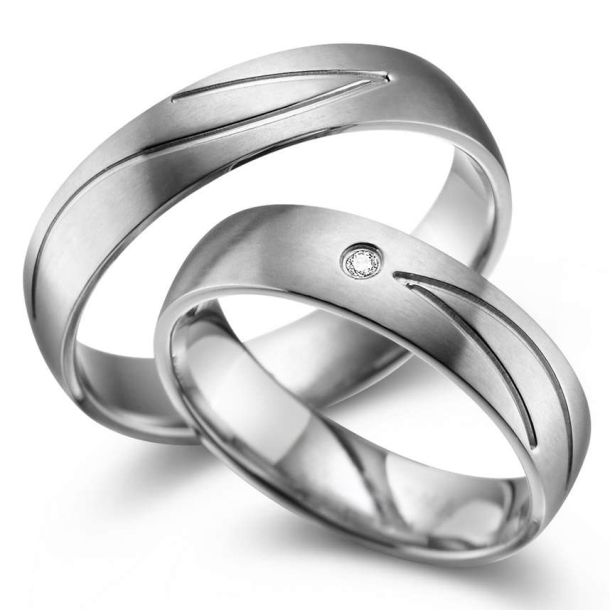 Vielsesringe Titanium TI04