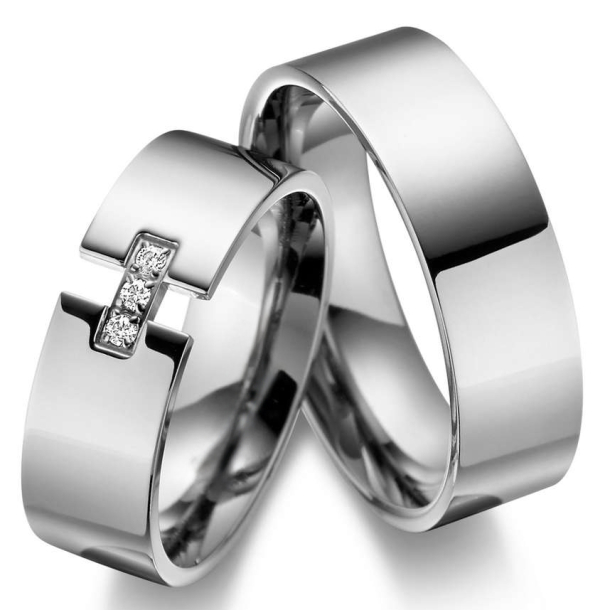 Vielsesringe Titanium TI07