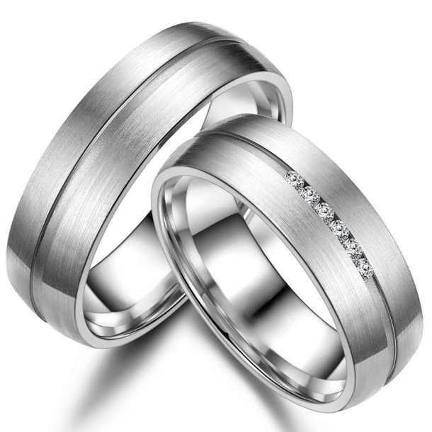 Vielsesringe Titanium TI08