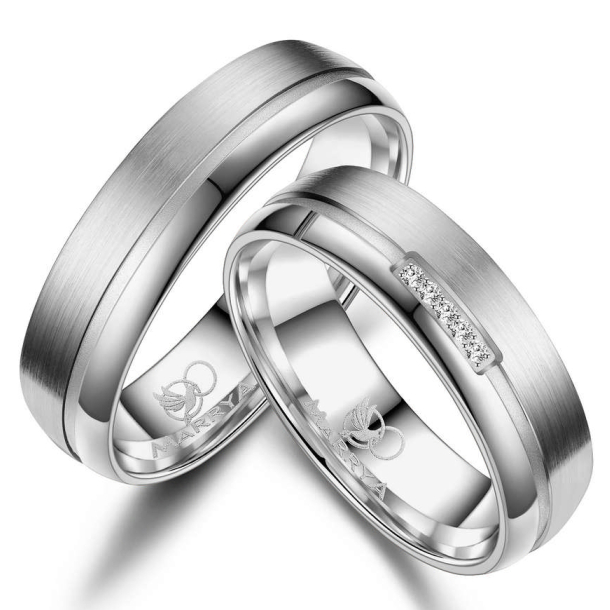 Vielsesringe Titanium TI22