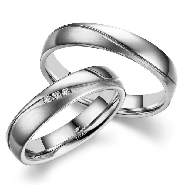 Vielsesringe Titanium TI34