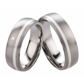 Vielsesringe Titanium