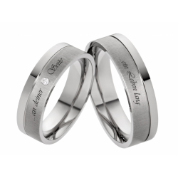 Vielsesringe Titanium Lasergravering