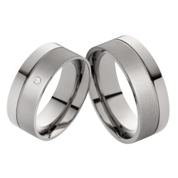 Vielsesringe Titanium