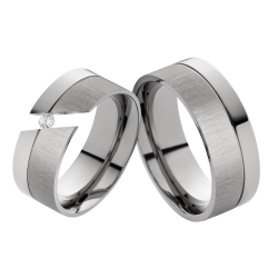 Vielsesringe Titanium