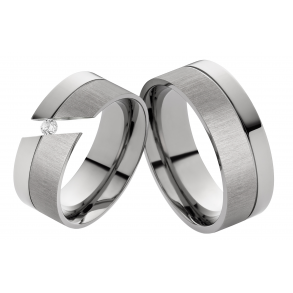 Vielsesringe Titanium