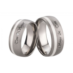 Vielsesringe Titanium Lasergravering