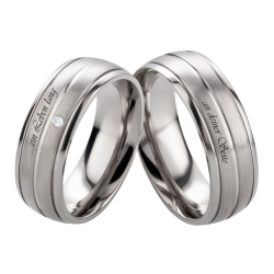 Vielsesringe Titanium Lasergravering