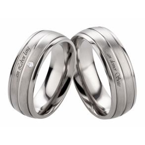 Vielsesringe Titanium Lasergravering
