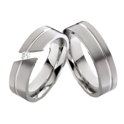 Vielsesringe Titanium