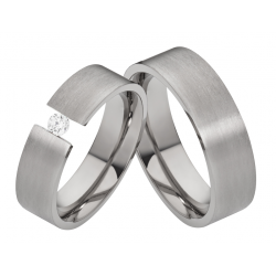 Vielsesringe Titanium