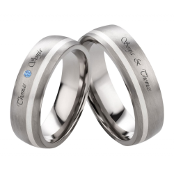 Vielsesringe Titanium Lasergravering
