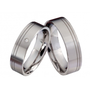 Vielsesringe Titanium