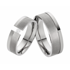 Vielsesringe Titanium