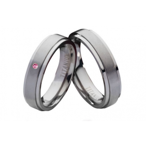 Vielsesringe Titanium