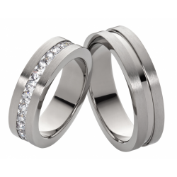 Vielsesringe Titanium