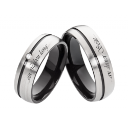 Vielsesringe Titanium Lasergravering