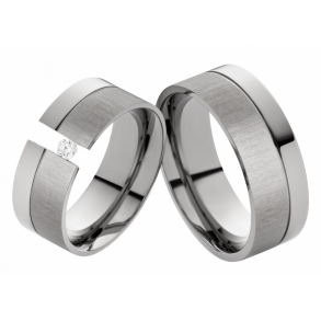 Vielsesringe Titanium