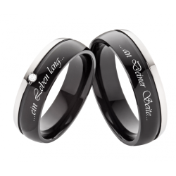 Vielsesringe Titanium Lasergravering