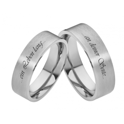 Vielsesringe Titanium Lasergravering