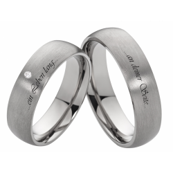 Vielsesringe Titanium Lasergravering