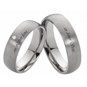 Vielsesringe Titanium Lasergravering