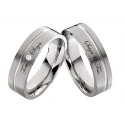 Vielsesringe Titanium Lasergravering